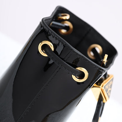 Pra Patent leather mini-pouch