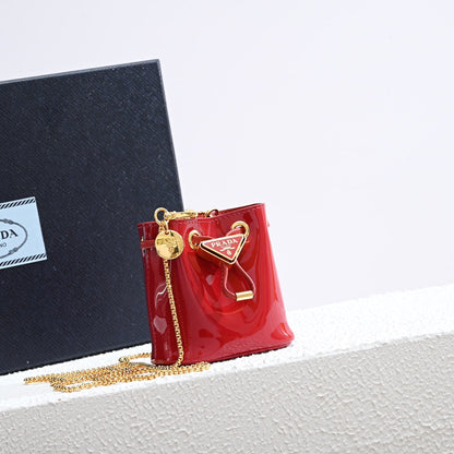 Pra Patent leather mini-pouch