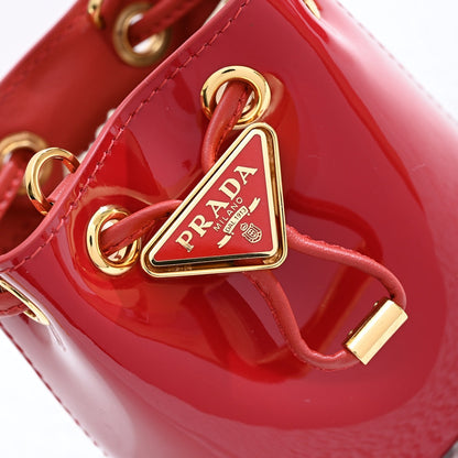 Pra Patent leather mini-pouch