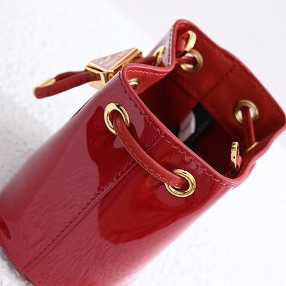 Pra Patent leather mini-pouch