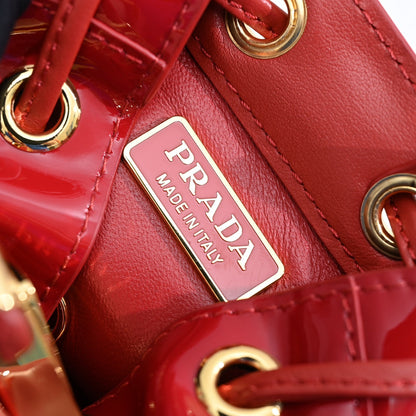 Pra Patent leather mini-pouch