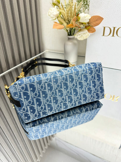 CD High version 💯 Denim lunchbox bag