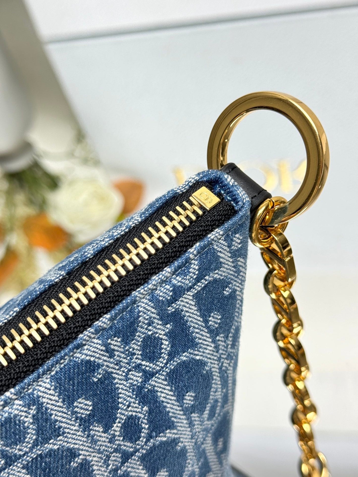 CD High version 💯 Denim lunchbox bag