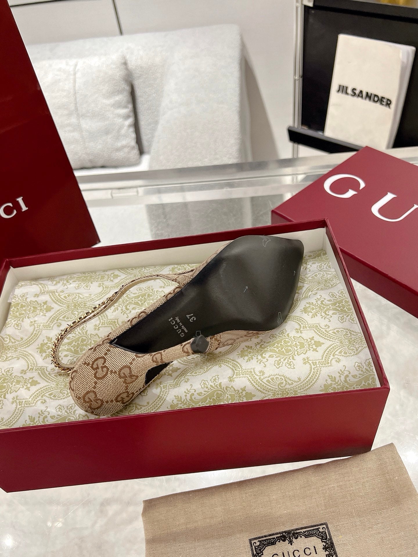 G* New Chain High Heel Sandals