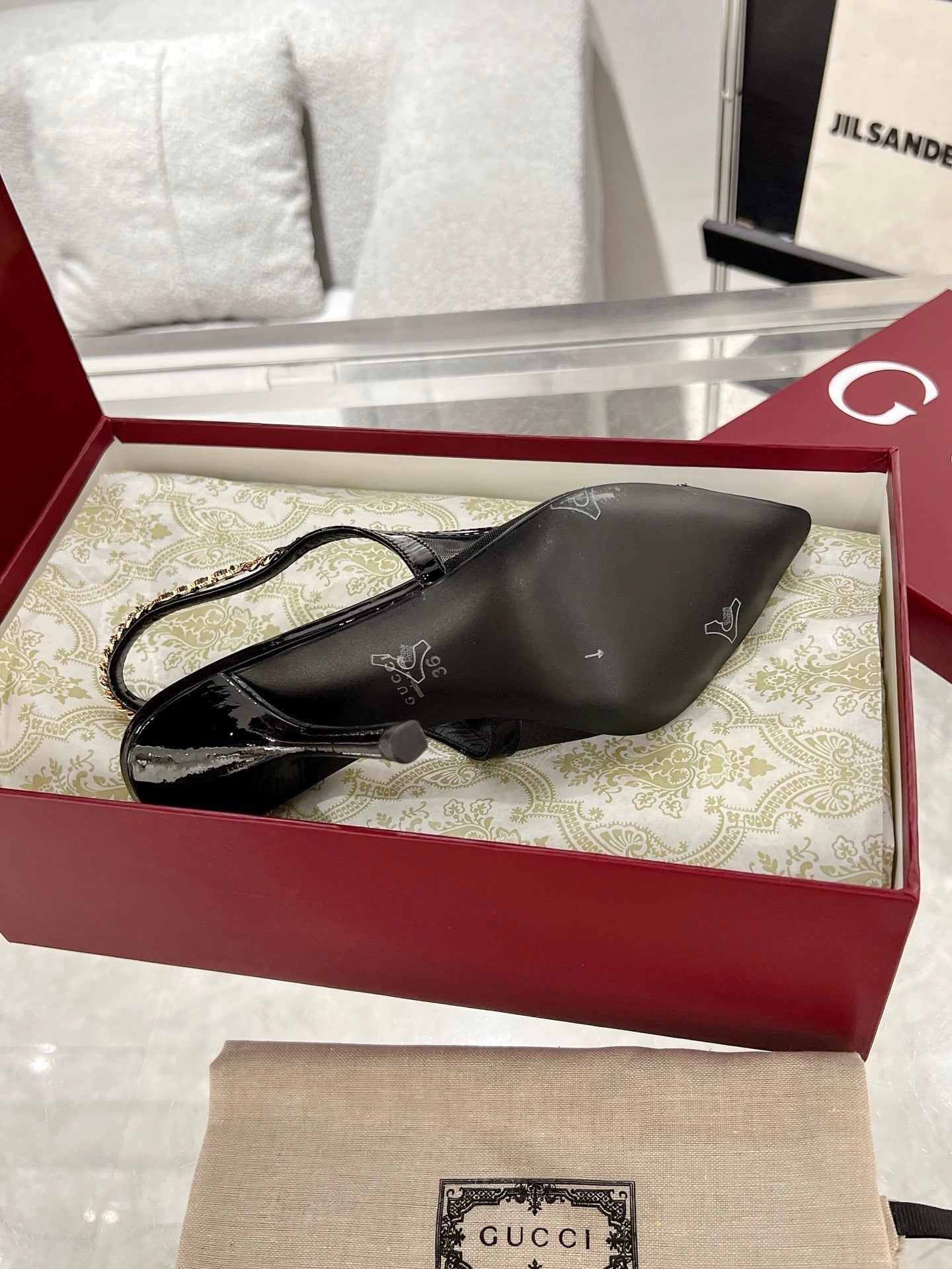 G* New Chain High Heel Sandals