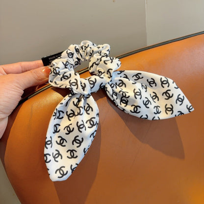 Chan Letter ribbon ponytail hair tie