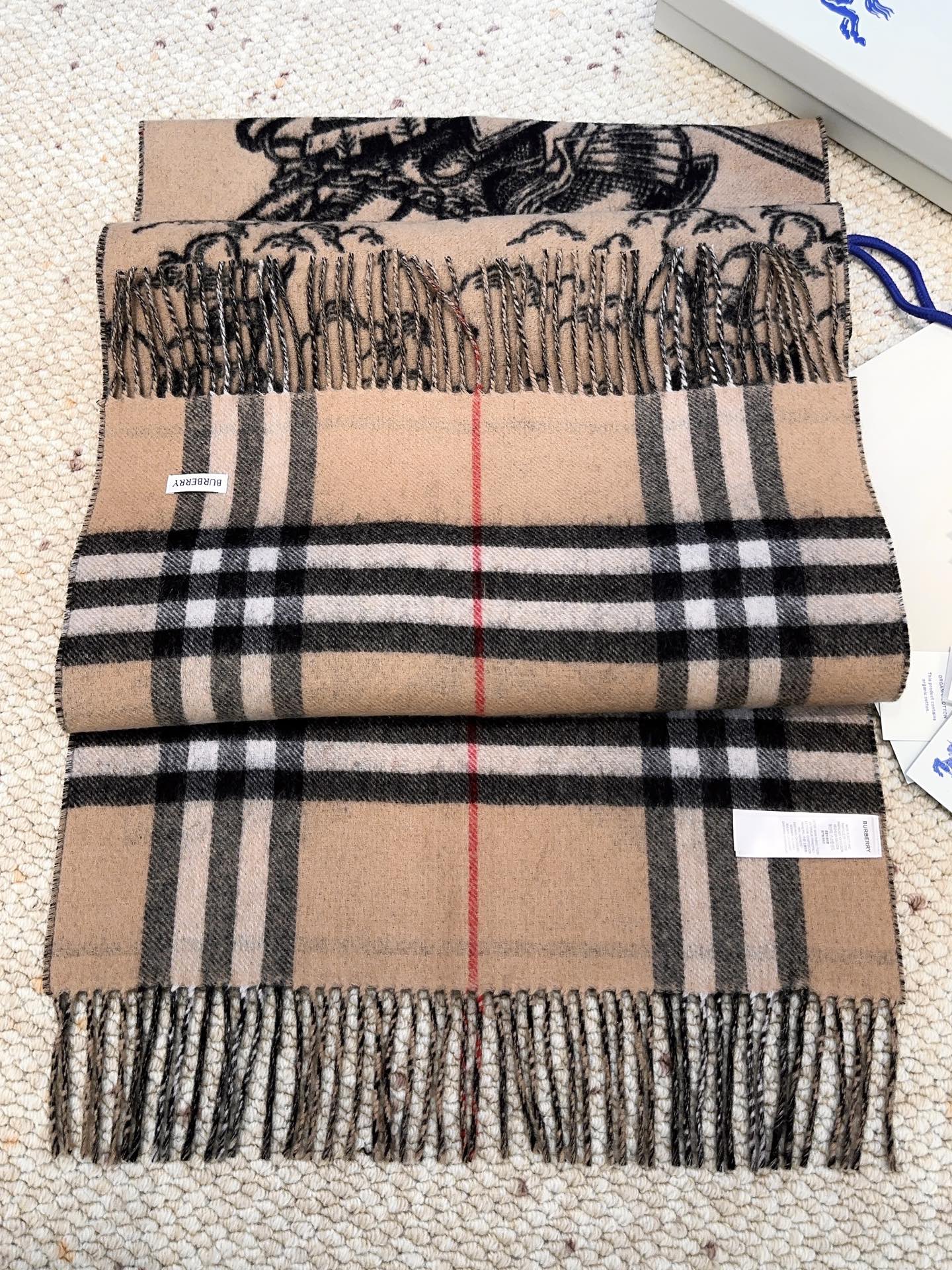 Bur War Horse Knight Reversible Shawl