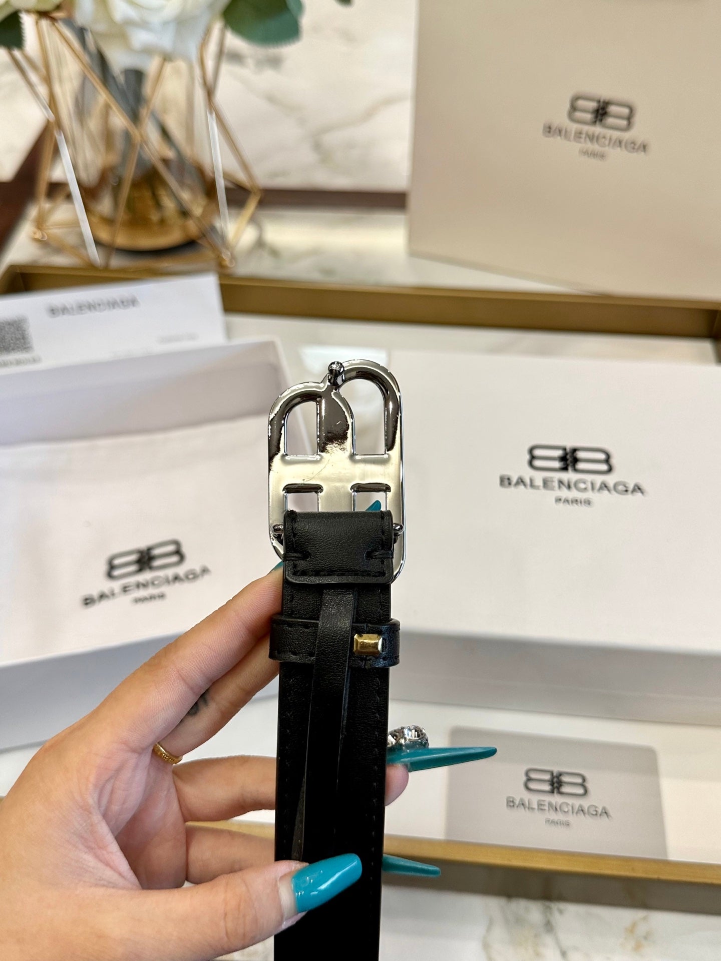 Balen New calfskin belt