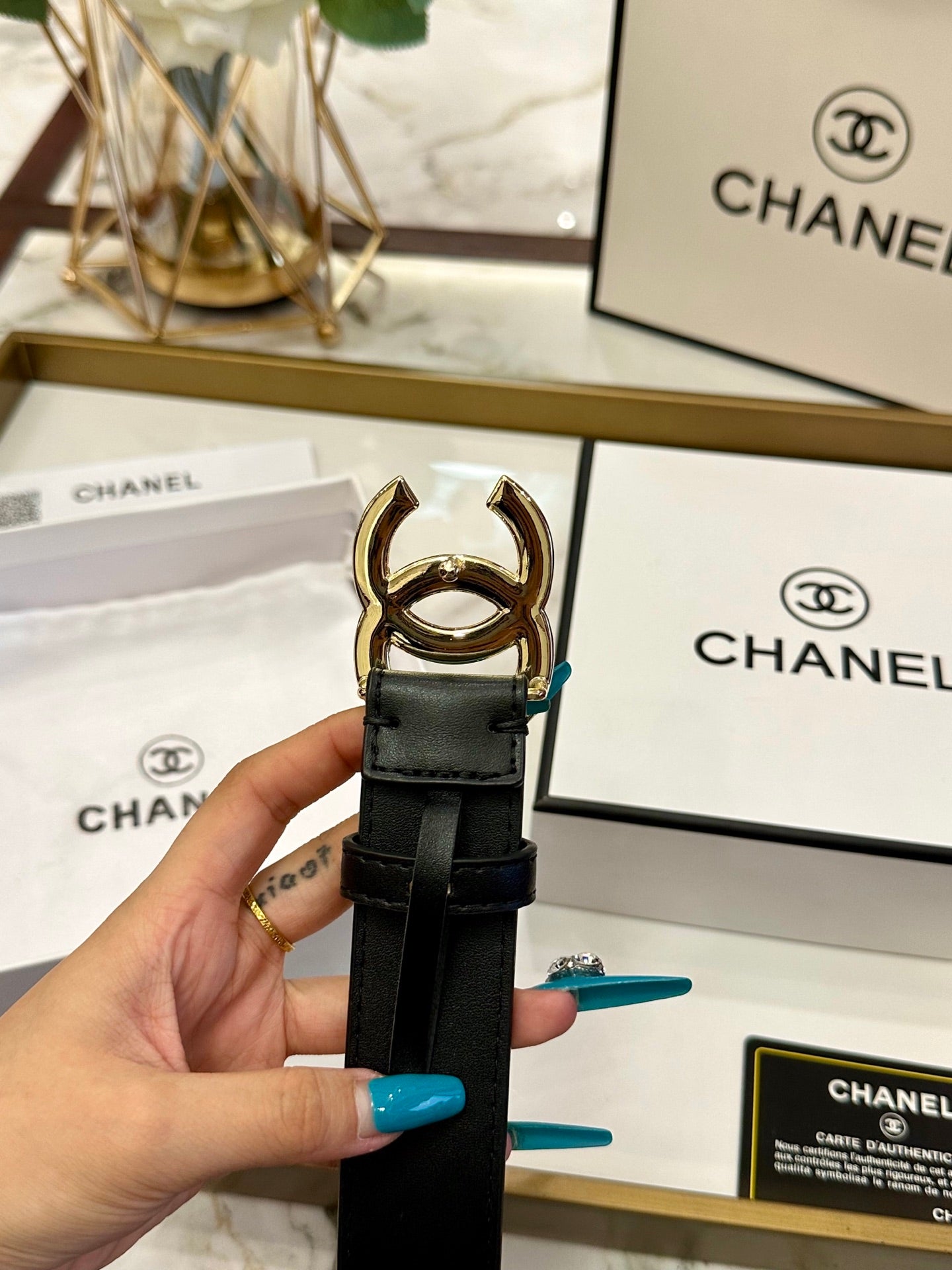 Chan New women's belt