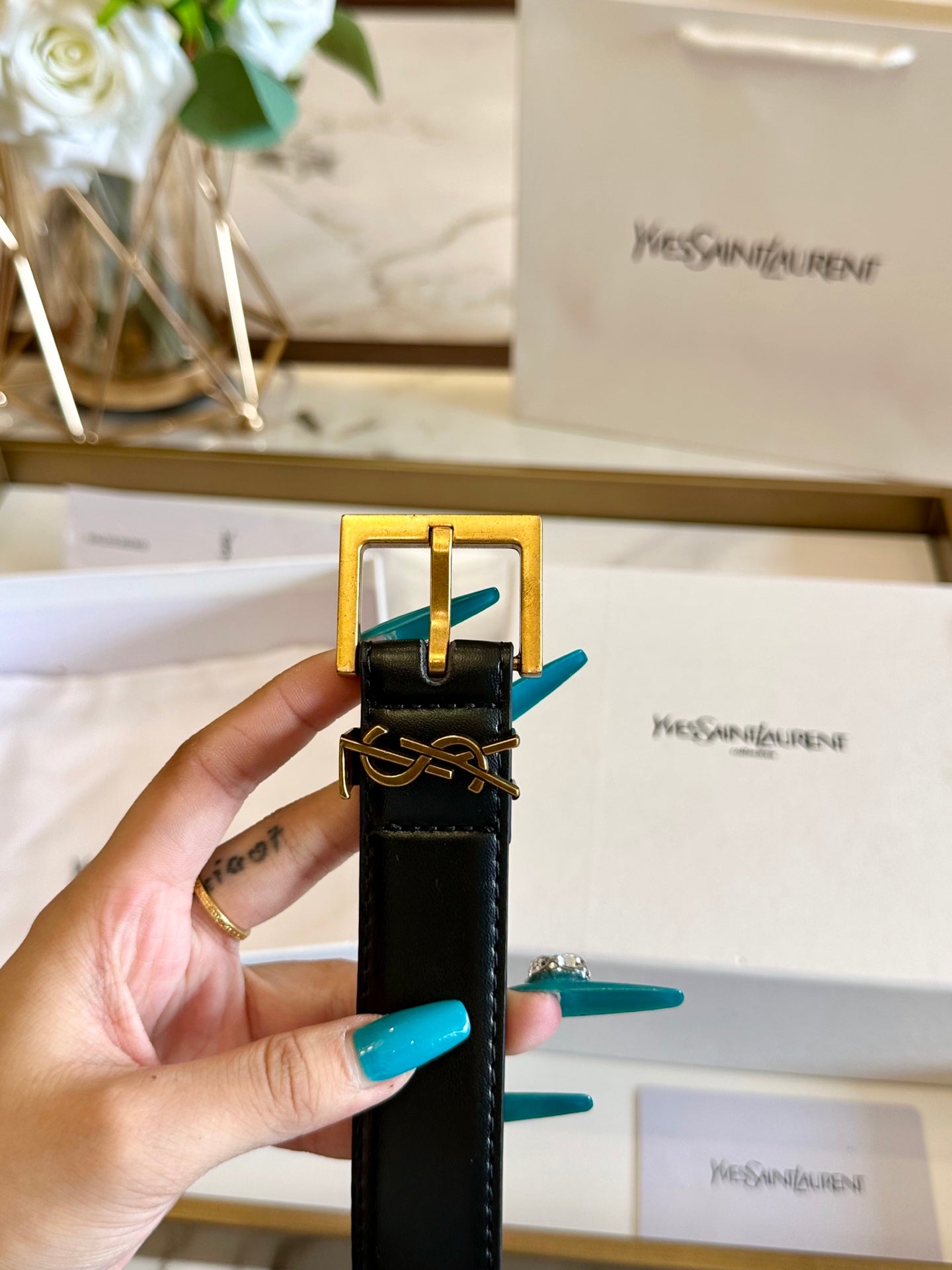 Saint  New calfskin women's belt