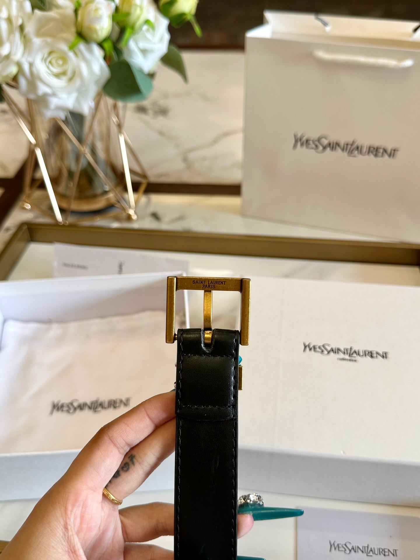 Saint  New calfskin women's belt