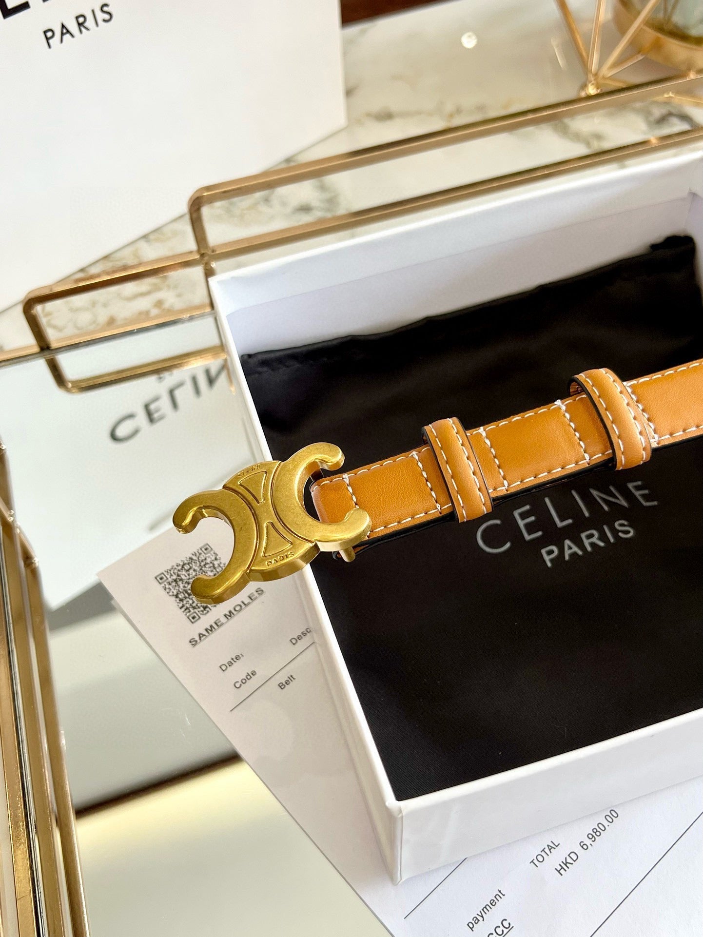 Celi New calfskin women's belt