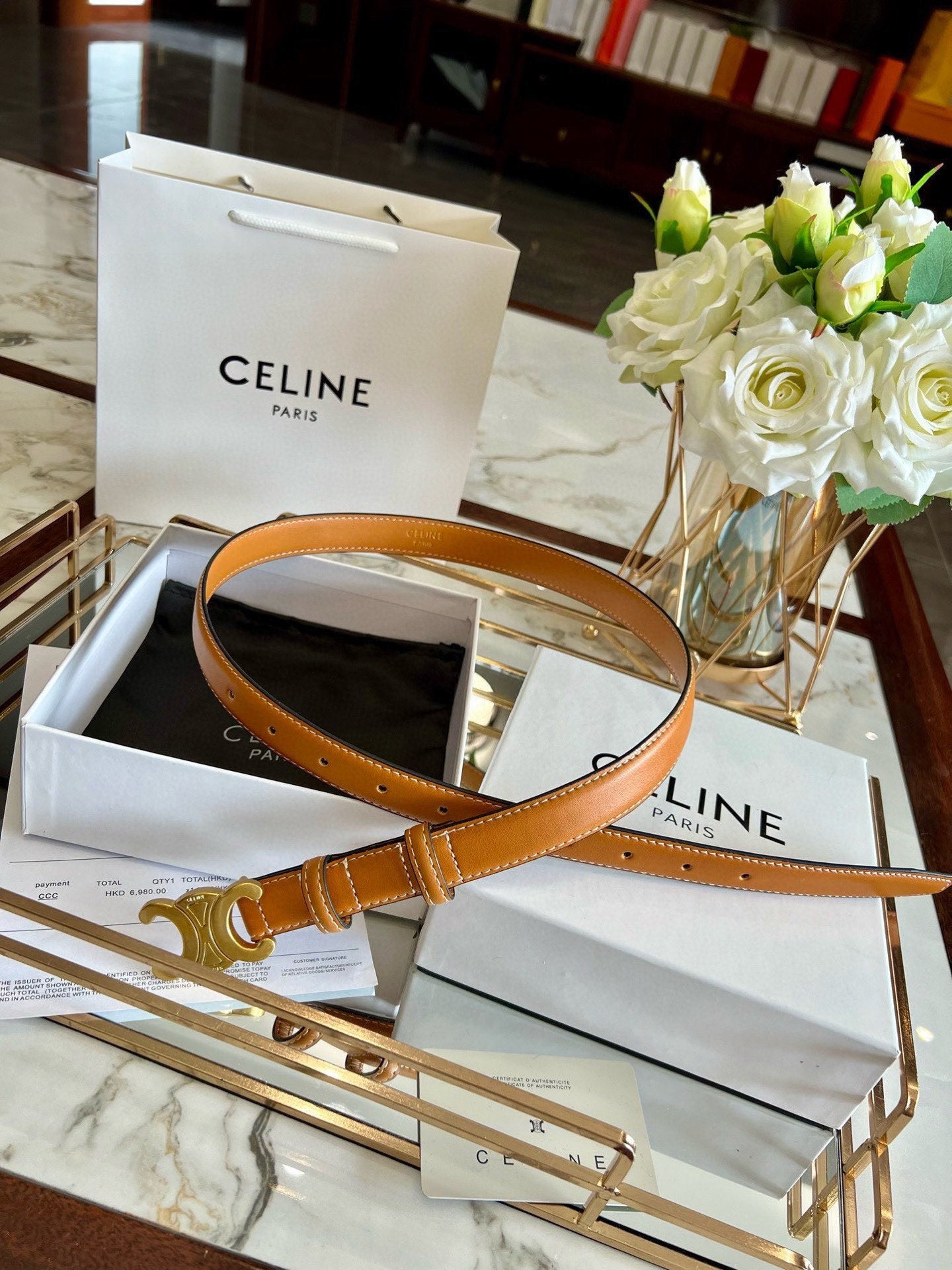 Celi New calfskin women's belt