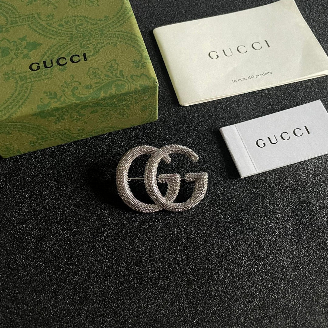 Guc New Alphabet brooch