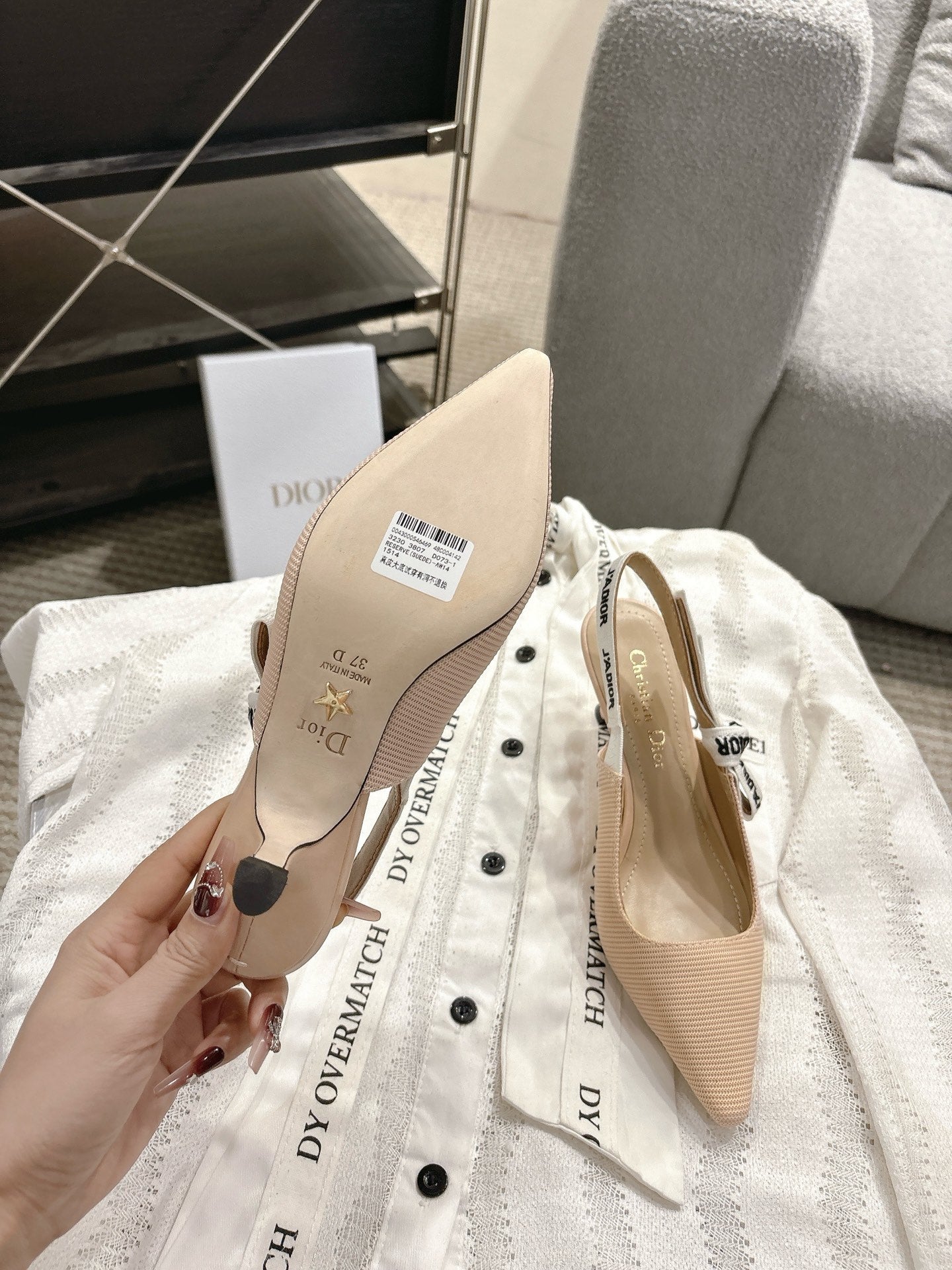 CD New Bow mid-heel shoes