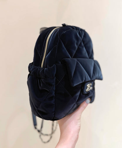 New CHAN velvet backpack