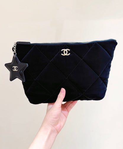 New CHAN velvet handbag