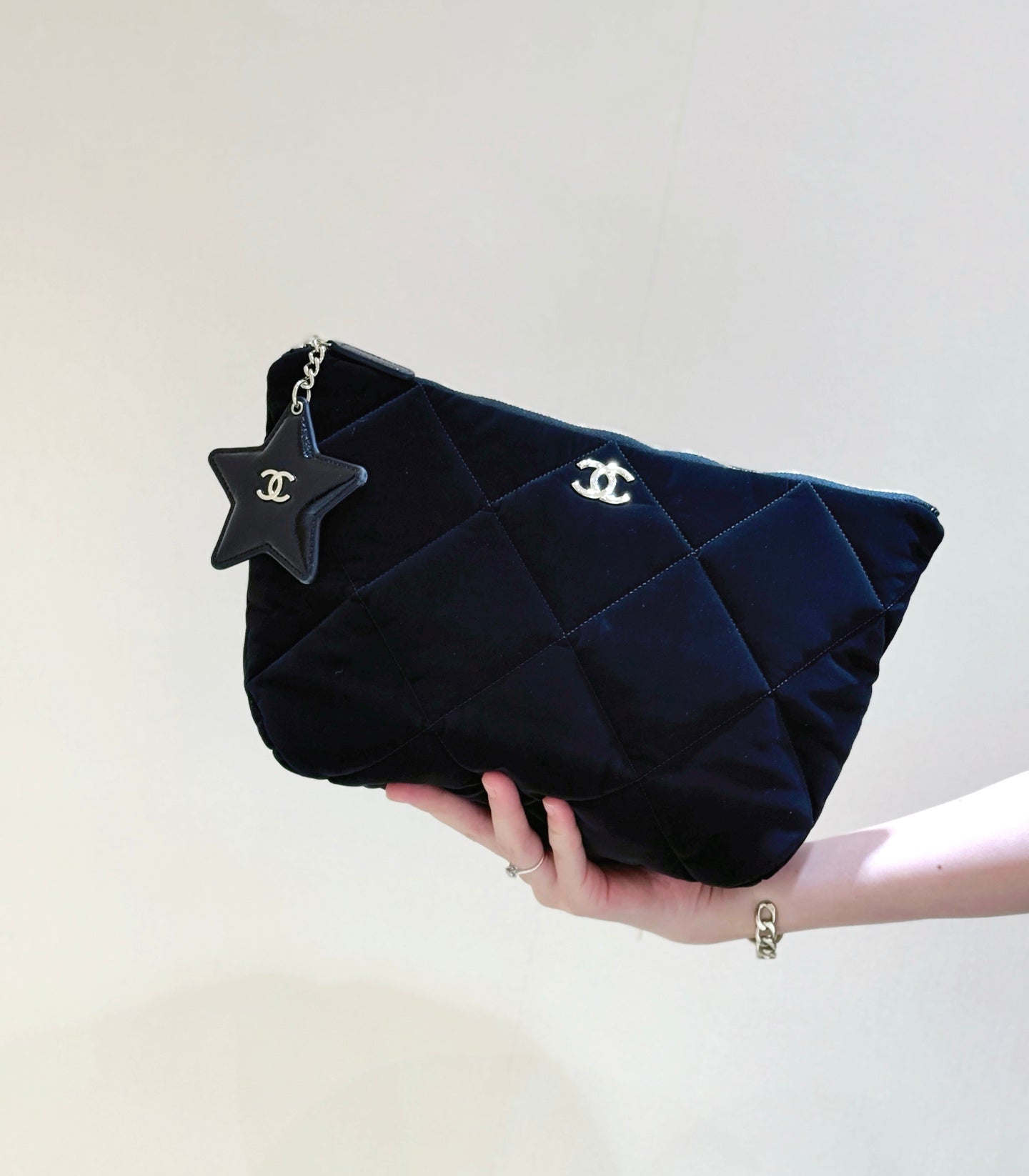 New CHAN velvet handbag