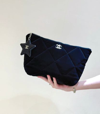 New CHAN velvet handbag