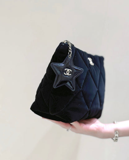 New CHAN velvet handbag