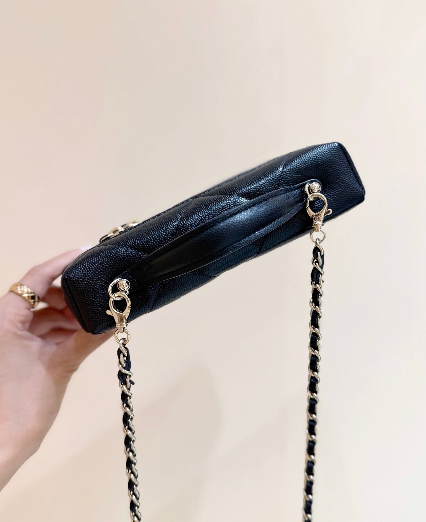 New CHAN large diamond lunch box bag