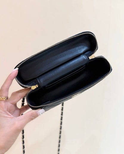 New CHAN large diamond lunch box bag