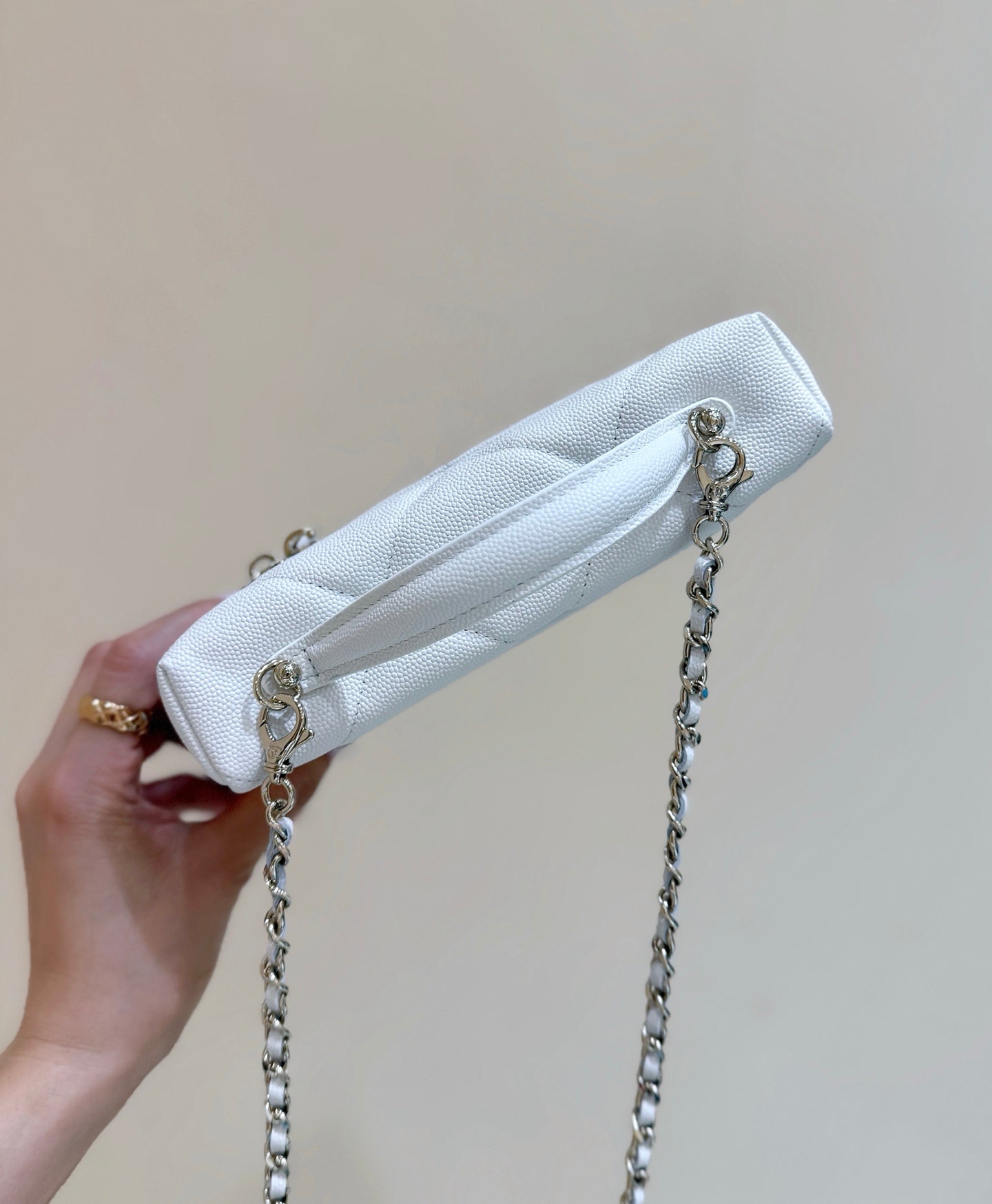 New CHAN large diamond lunch box bag