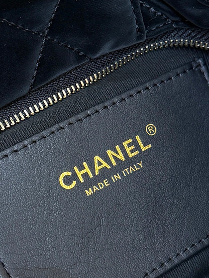 New CHAN velvet bow bag