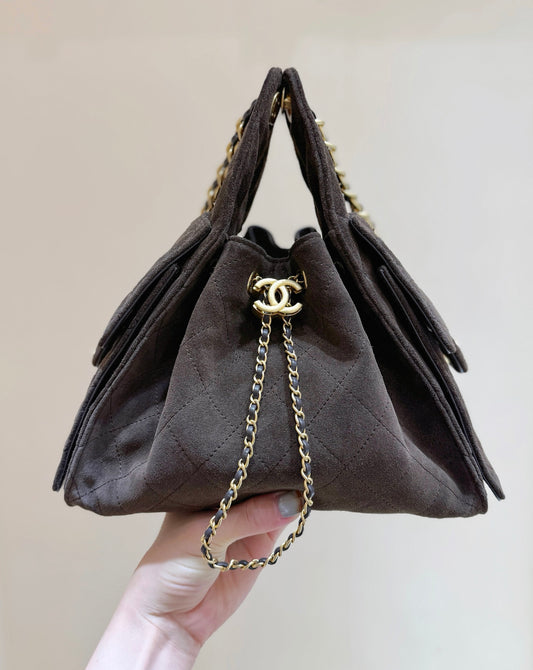 New CHAN Suede Bag