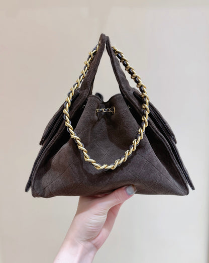New CHAN Suede Bag