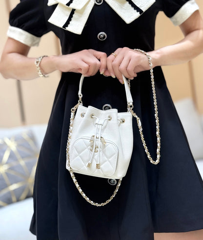 New CHANmini hand-held bucket bag