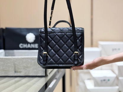 New CHAN gold coin four-leaf clover double backpack