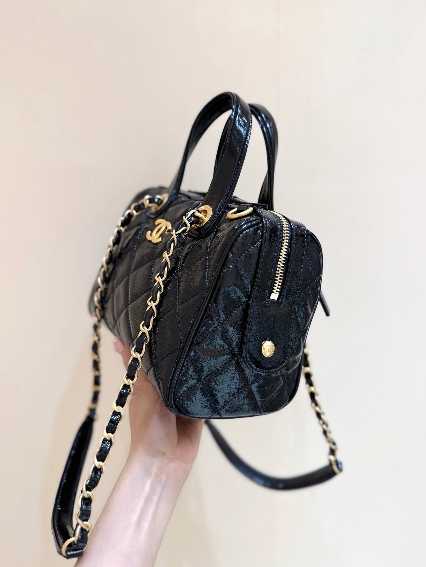 New CHAN runway style bowling bag