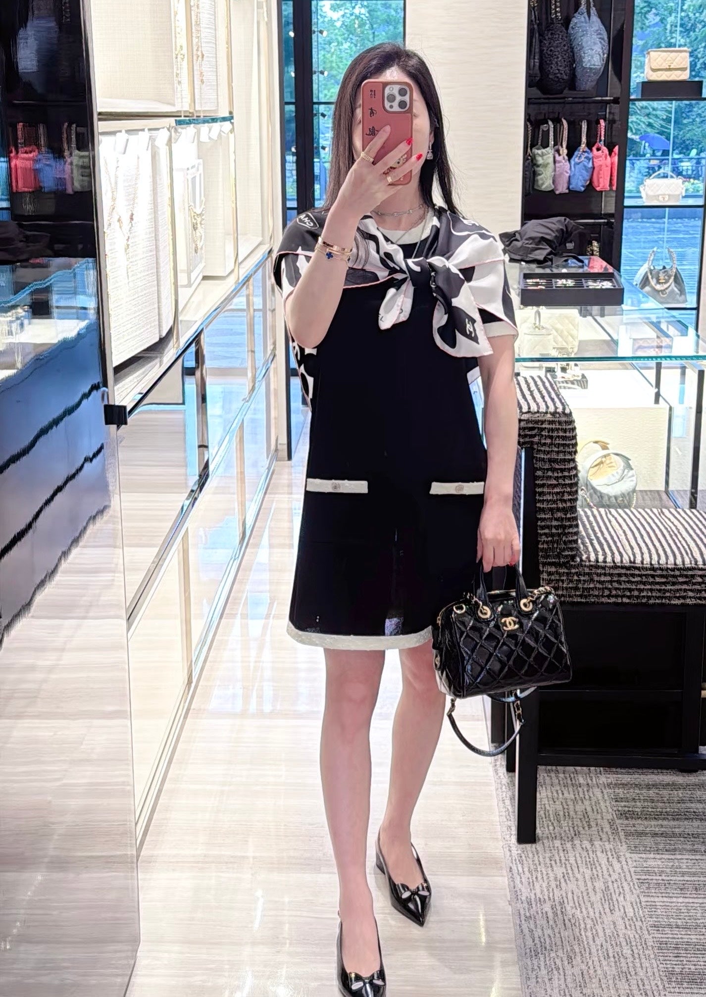 New CHAN runway style bowling bag