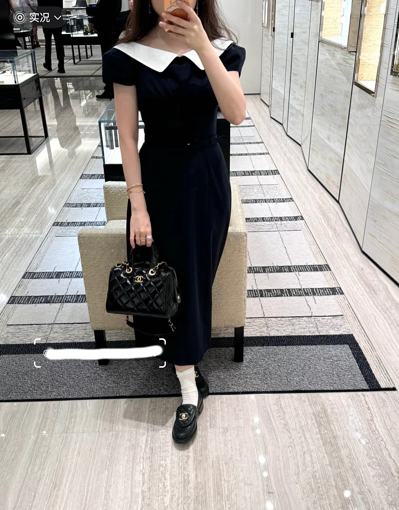 New CHAN runway style bowling bag