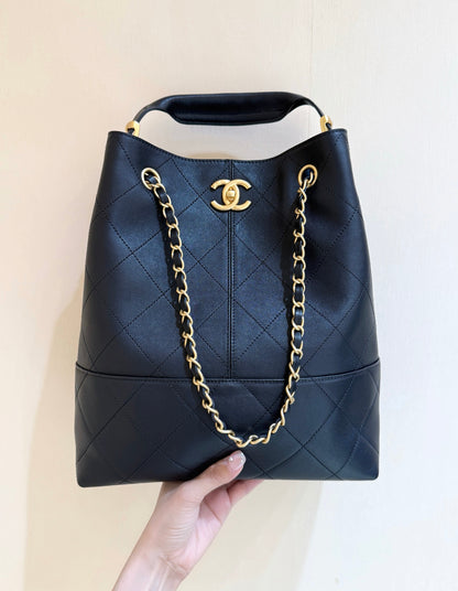 New CHAN full leather handbag