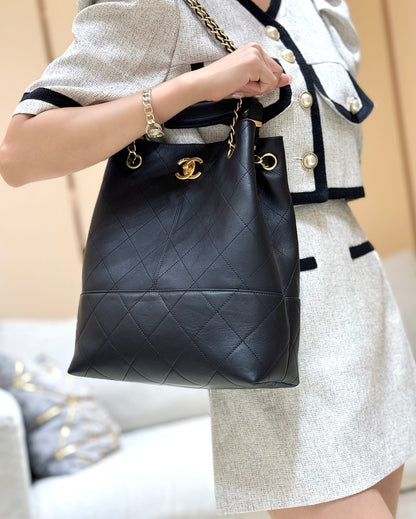 New CHAN full leather handbag