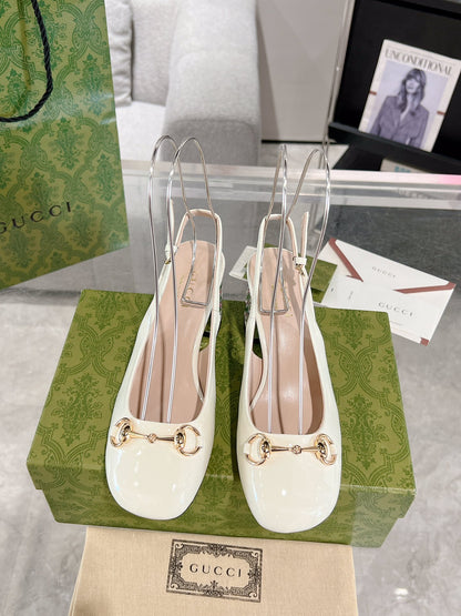 Guc New women's rhinestone chunky heel sandals