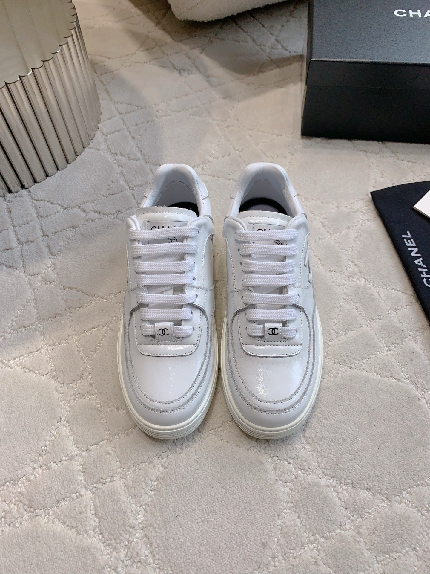 Chan New  white sneakers