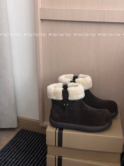 Guc New Curly Teddy Potato Boots