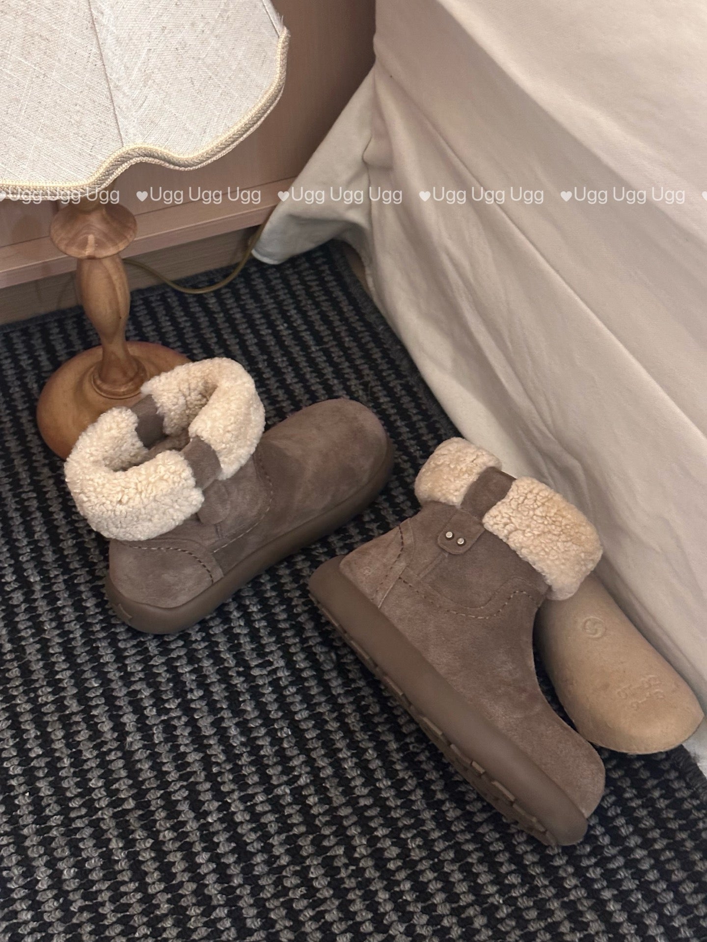 Guc New Curly Teddy Potato Boots