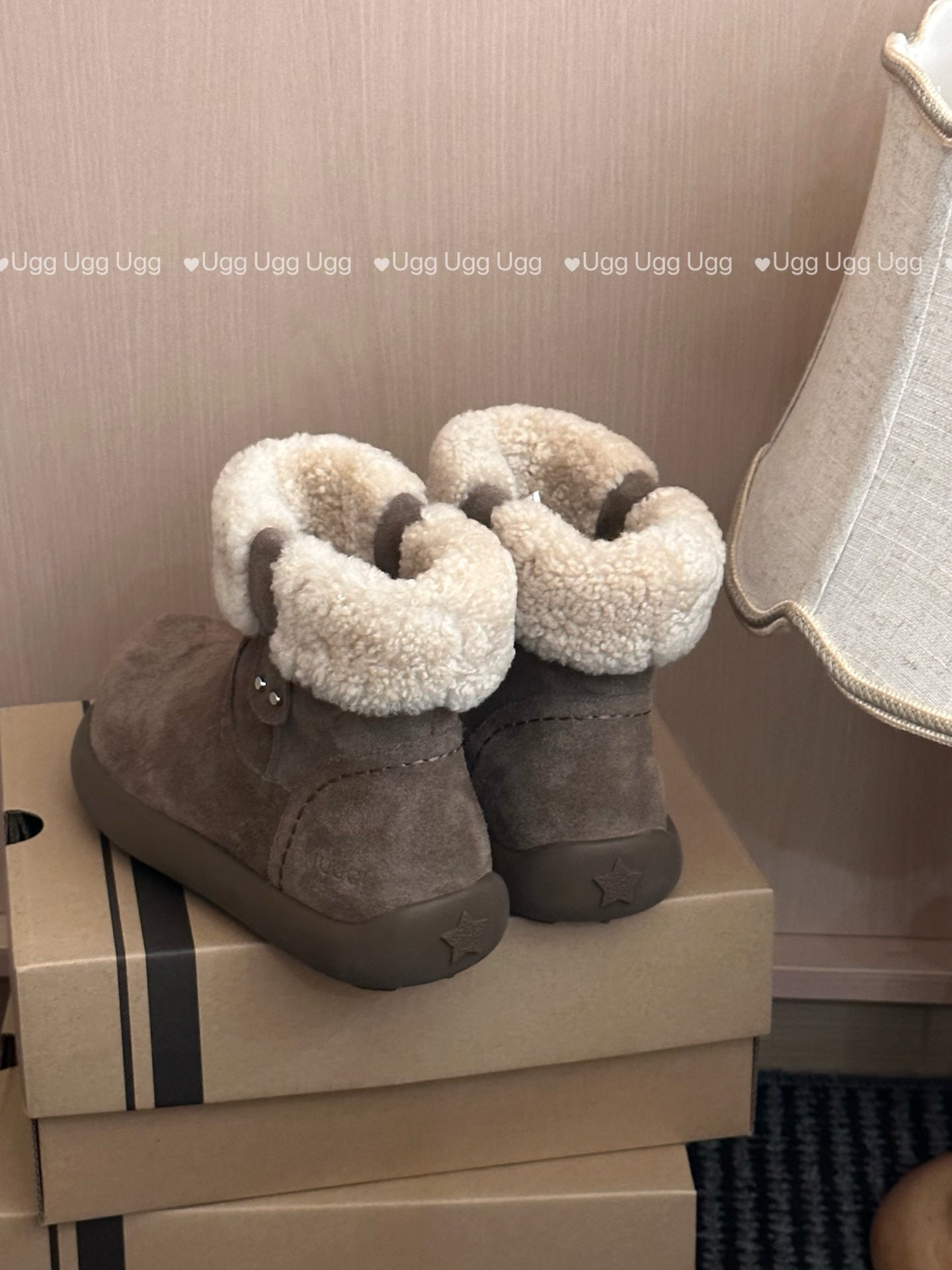 Guc New Curly Teddy Potato Boots