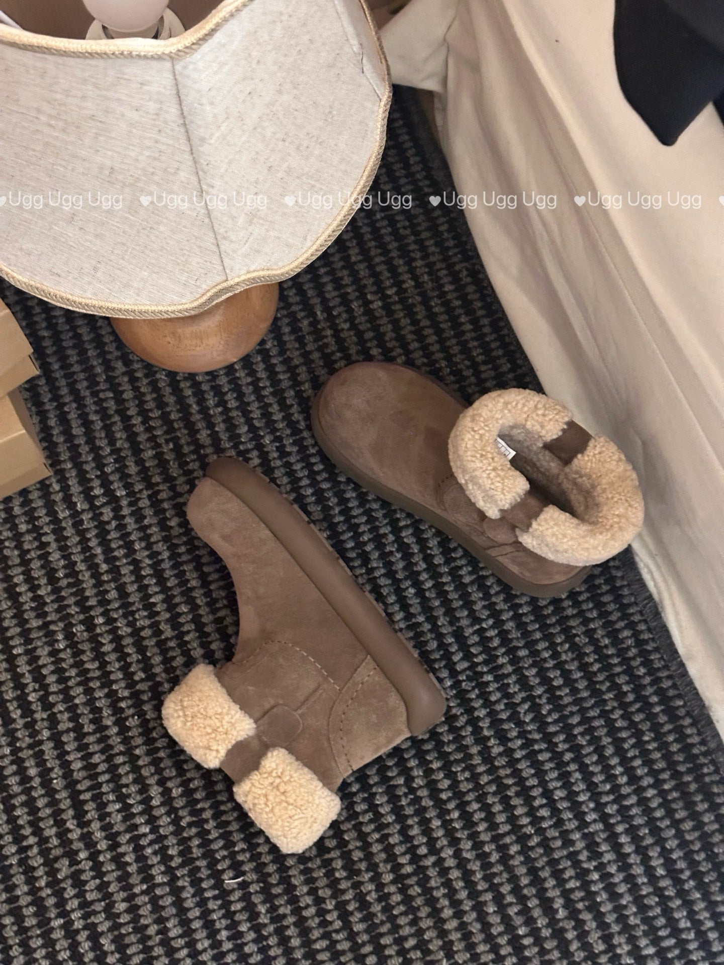 Guc New Curly Teddy Potato Boots