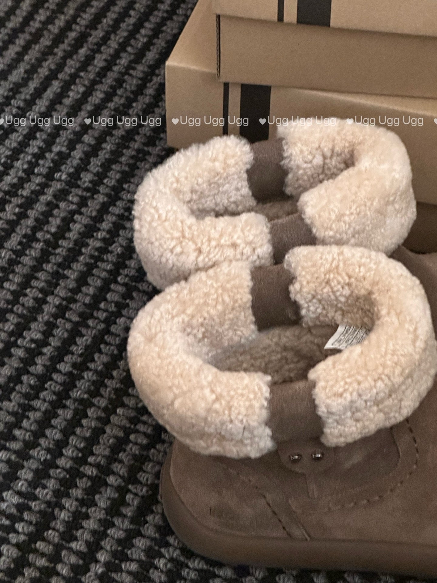 Guc New Curly Teddy Potato Boots