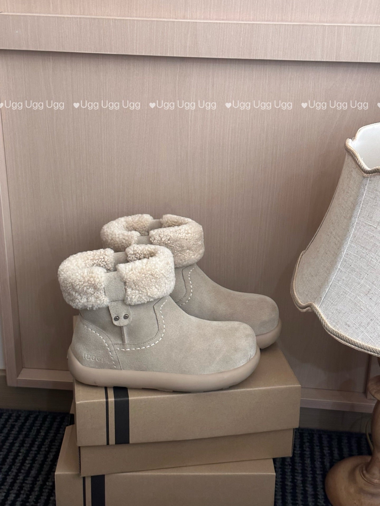 Guc New Curly Teddy Potato Boots