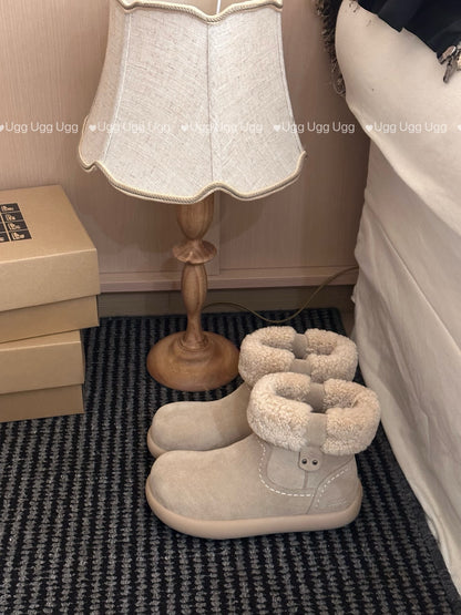 Guc New Curly Teddy Potato Boots