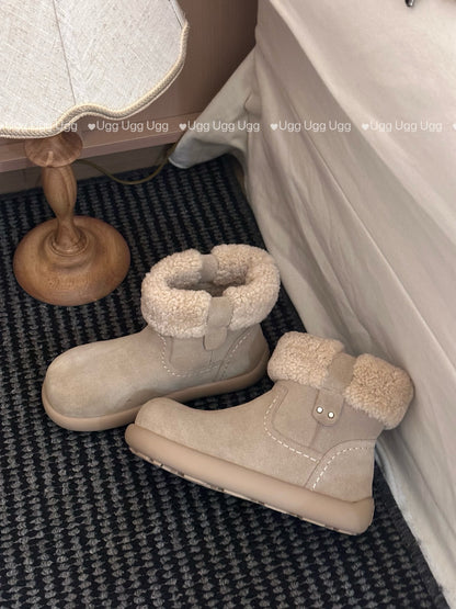 Guc New Curly Teddy Potato Boots