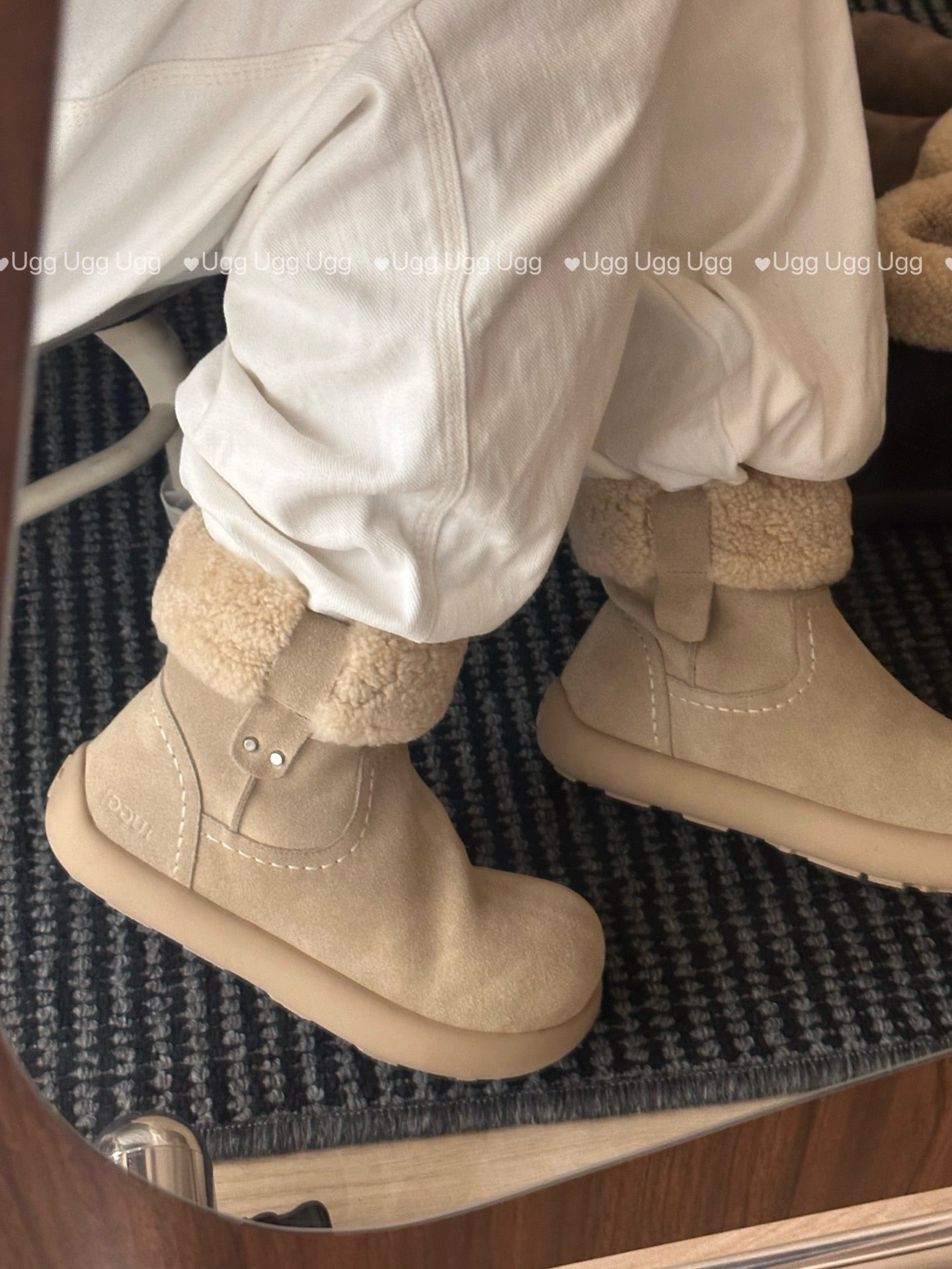 Guc New Curly Teddy Potato Boots