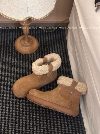 Guc New Curly Teddy Potato Boots