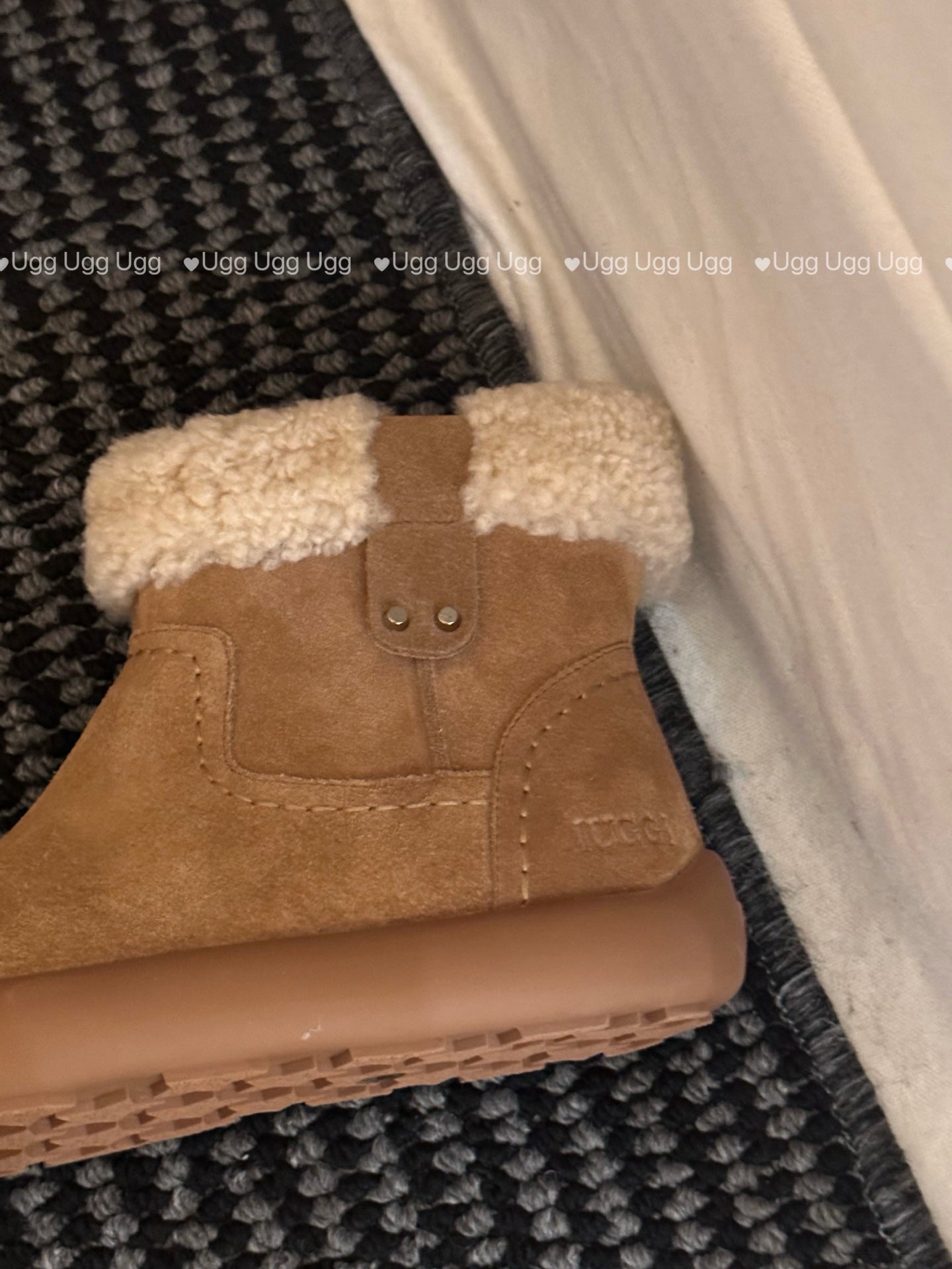 Guc New Curly Teddy Potato Boots